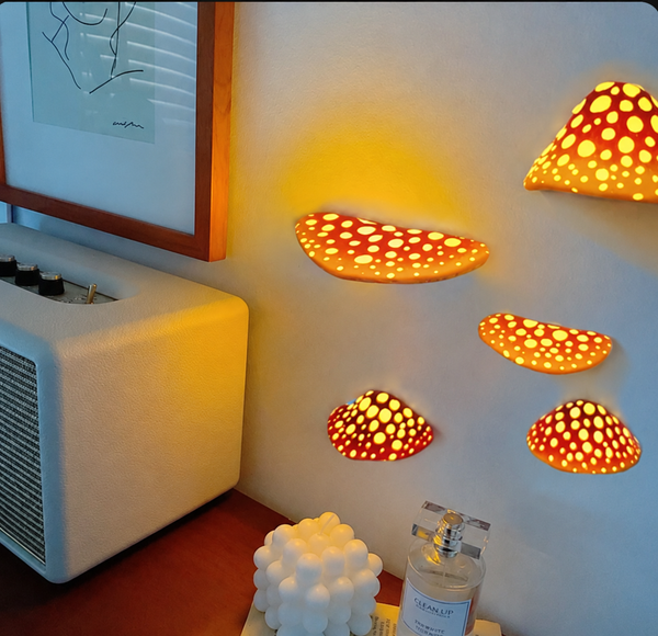 Mushroom Wall Decor Night Light