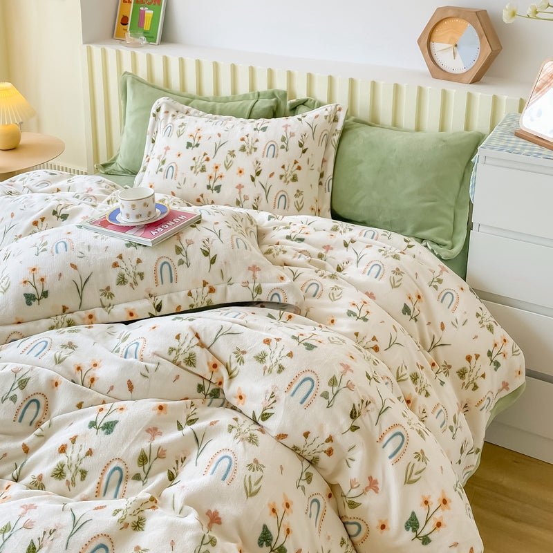 Cottage Flowers Bed Set - DormVibes