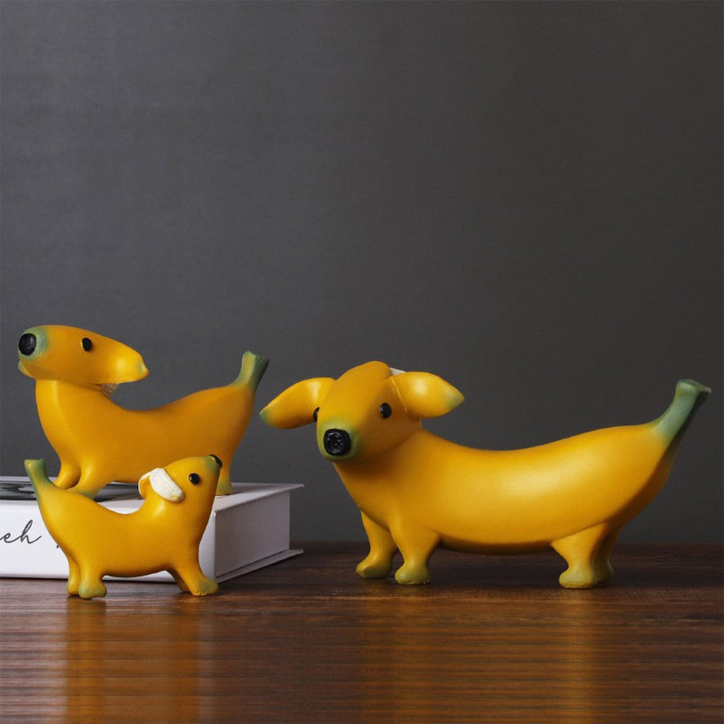 Creative Banana Dog Desk Ornament - DormVibes