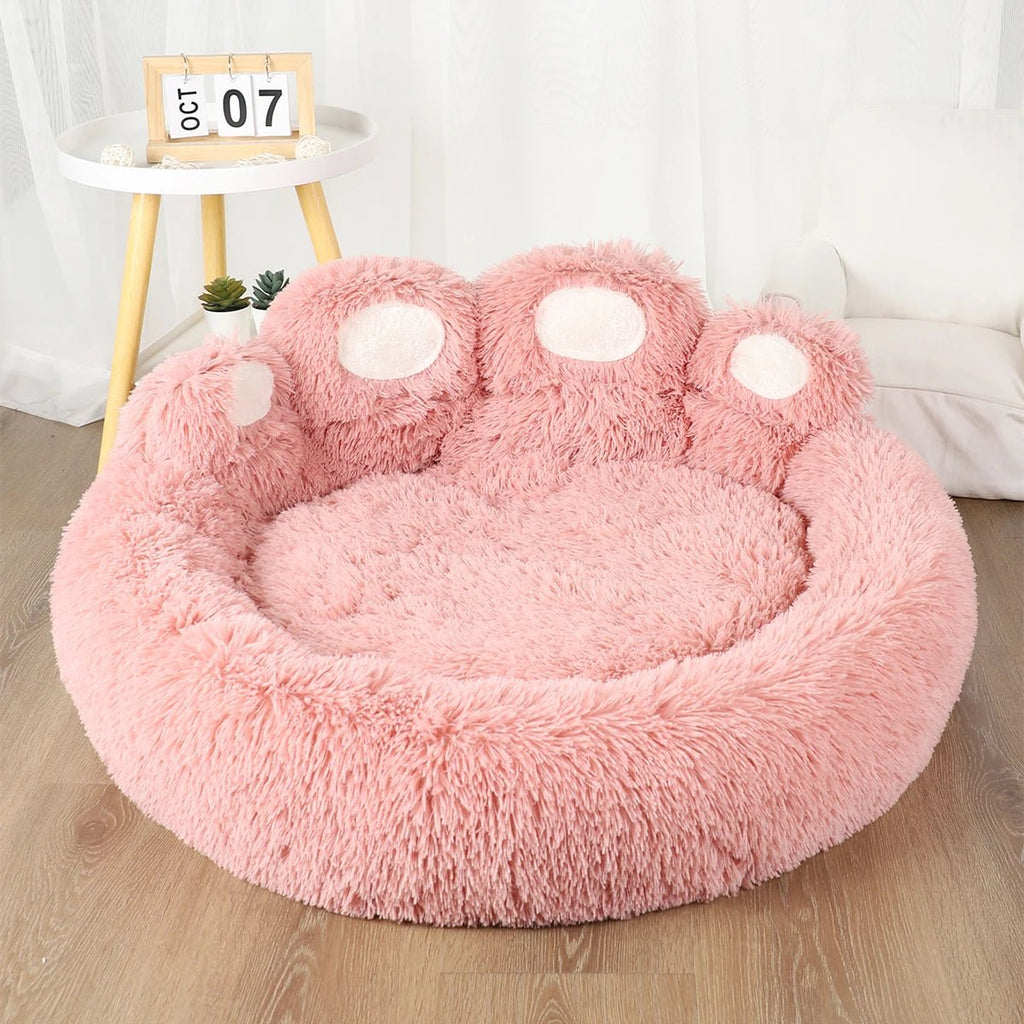 Cute Paw-Shaped Dog Sofa Beds: Warm & Washable - DormVibes