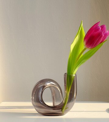 Elegant Glass Candlestick Holder and Vase Set - Nordic Style Irregular Ornaments for Creative Home Decoration - DormVibes