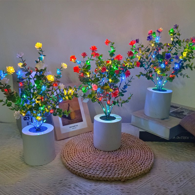 Flowerpot Night Lights Table Lamp - DormVibes