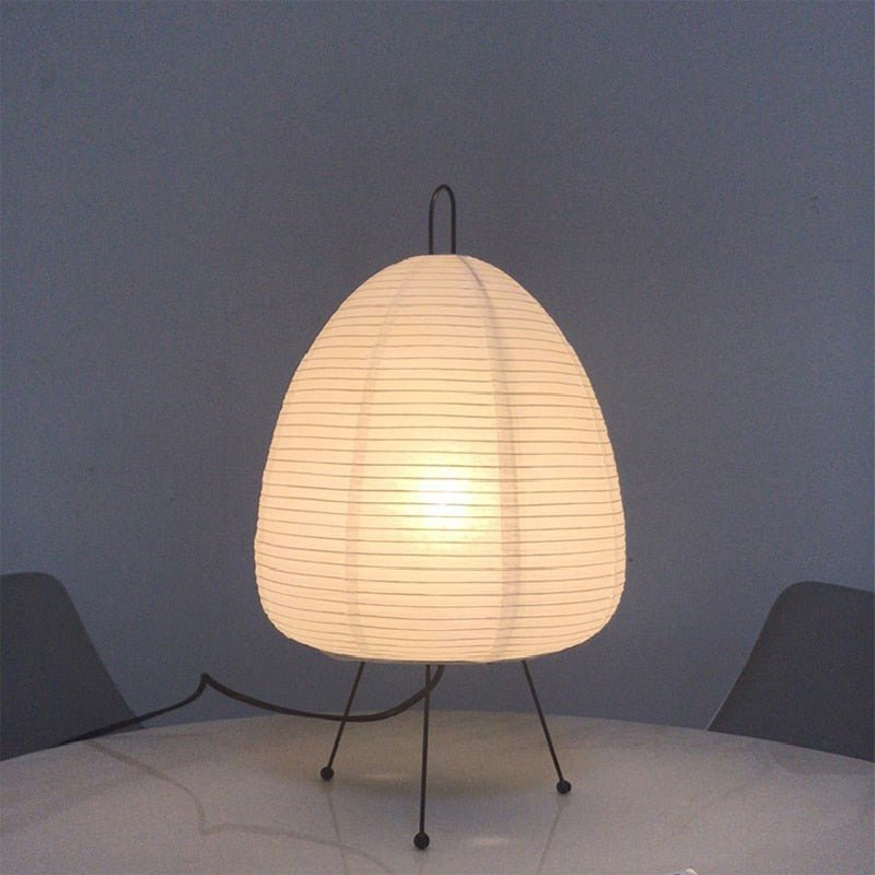Japanese Rice Paper Lantern LED Table Lamp – Living Room, Bedroom, Bedside Study, Hotel, Homestay Art, Creative Decor, Tripod Floor Lamp - DormVibes