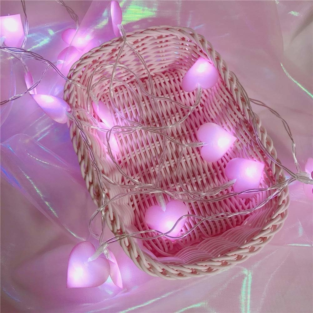 LED Heart Shape String Lights - DormVibes