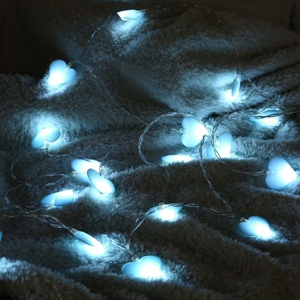 LED Heart Shape String Lights - DormVibes