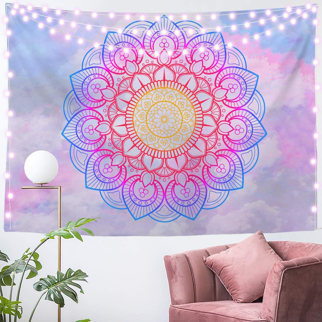 Light Colored Cloud Tapestry - DormVibes