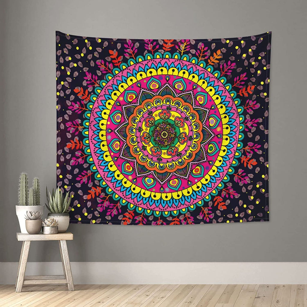 Mandala Blacklight Tapestry - DormVibes