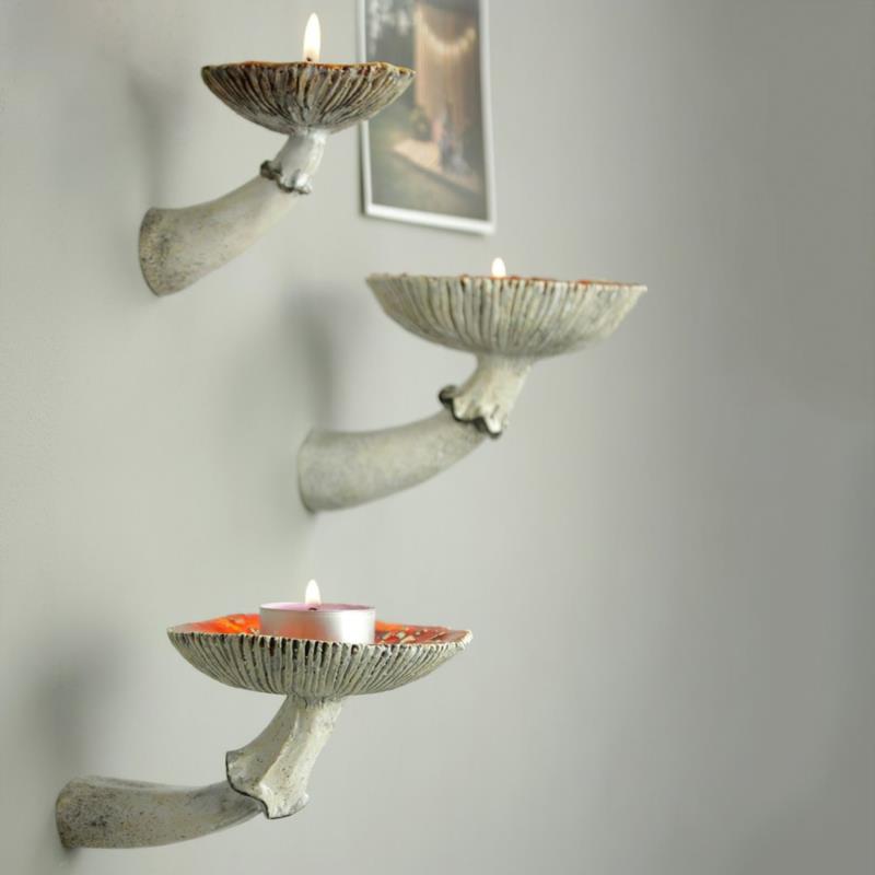 Mushroom Hanging Shelf Home Decor Floating Shelf - DormVibes