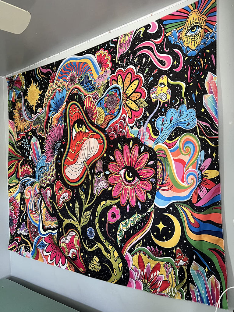 Mushroom Trip Tapestry - DormVibes