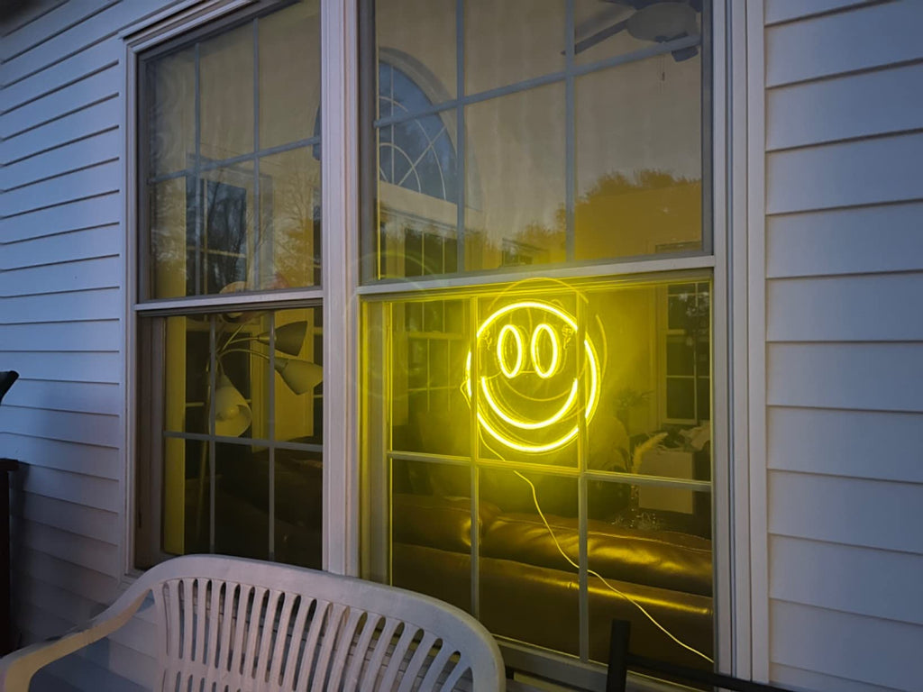 Smile Face Neon Sign - DormVibes