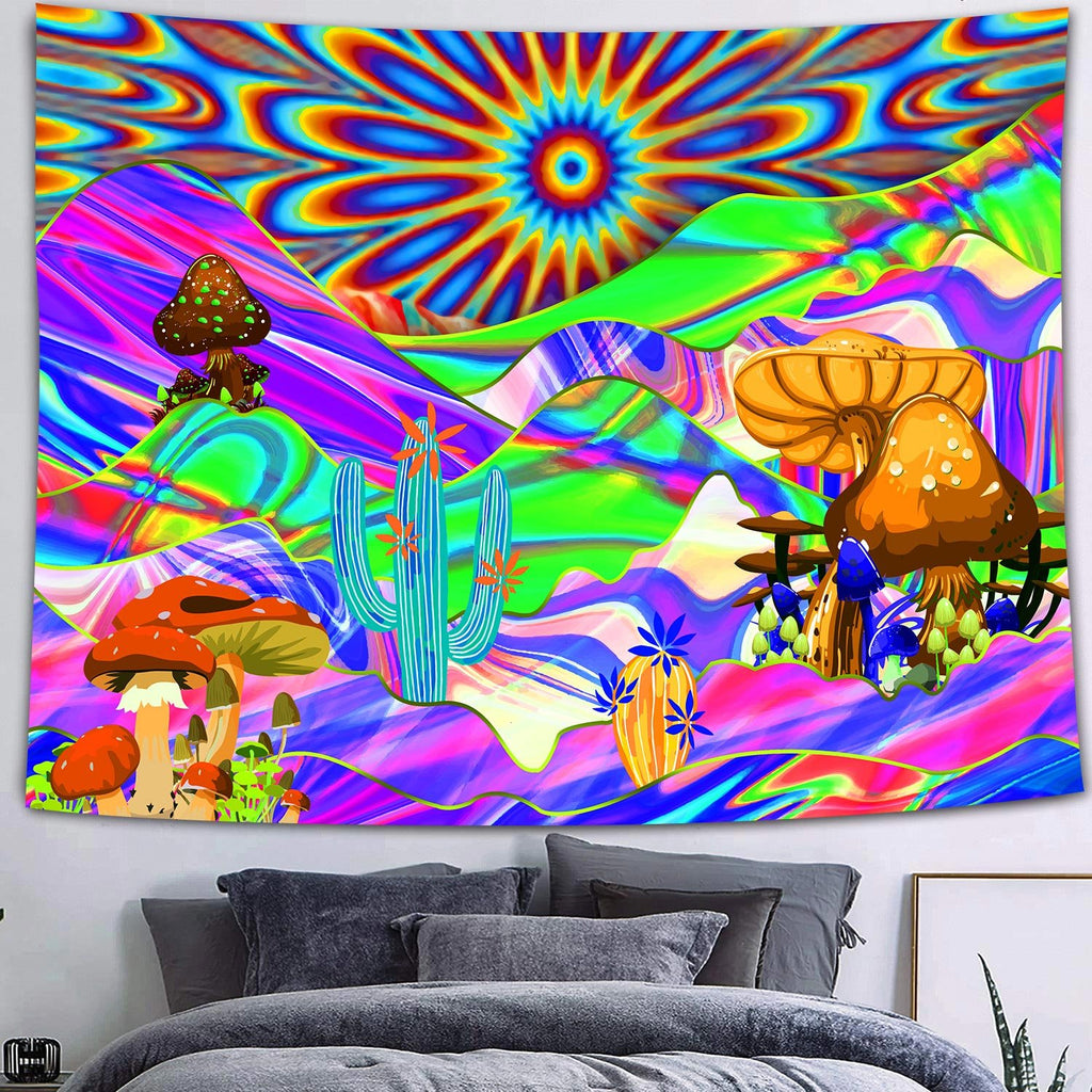 Sun Desert Trippy Tapestry - DormVibes