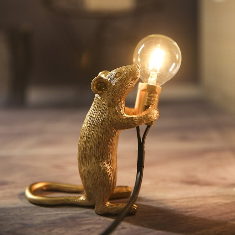 Vintage Mouse LED Table Lamp - DormVibes