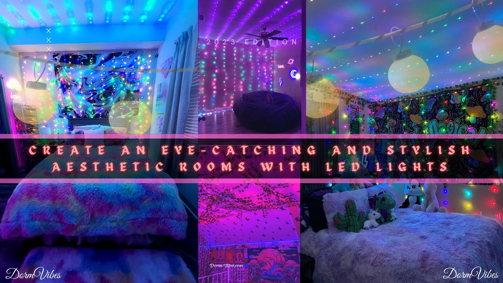 Create an Eye-Catching and Stylish aesthetic Rooms With LED Lights