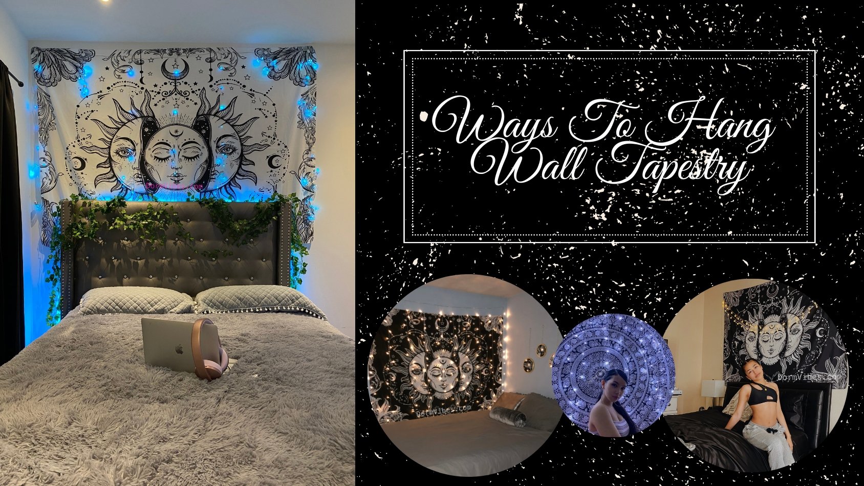 Tapestry Wall Hanging How To Put Up Tapestry Without Nails Ceiling