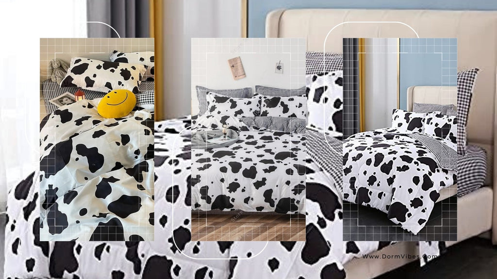 Unleashing the Mood: Styling and Decor with Cow Print Bedding - DormVibes