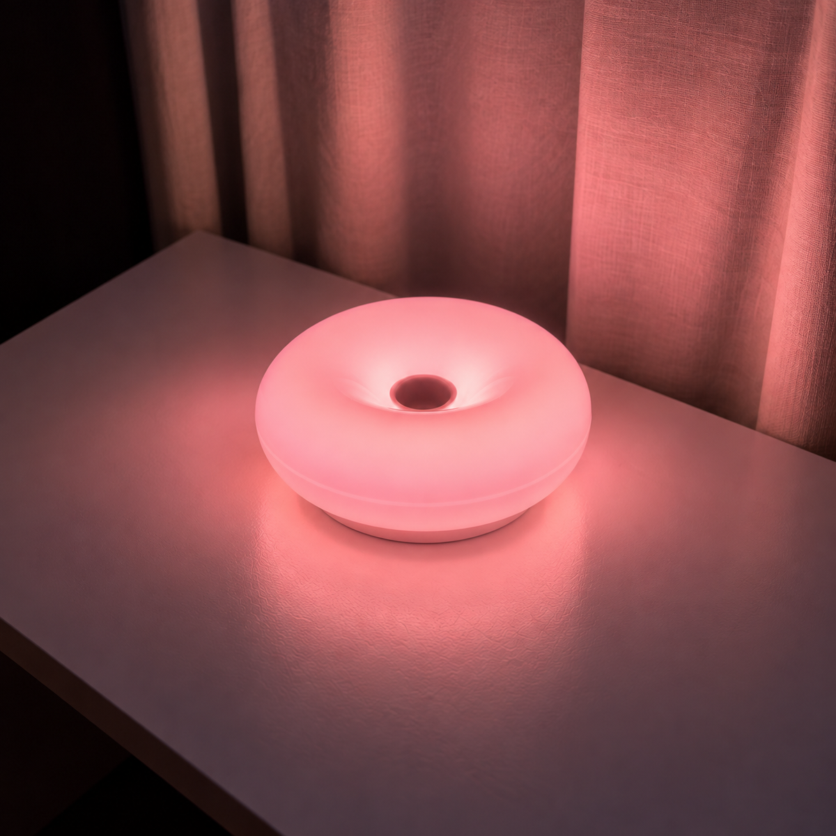 Halo Disc Mood Lamp – Rechargeable Color Changing Mood Light