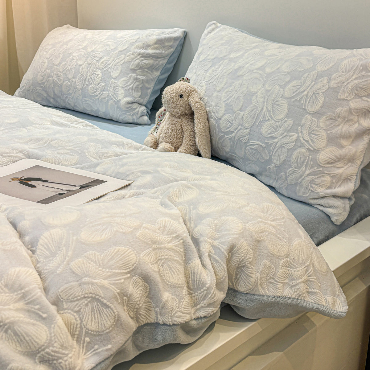 Petalise Textured Floral Duvet Bedding Set