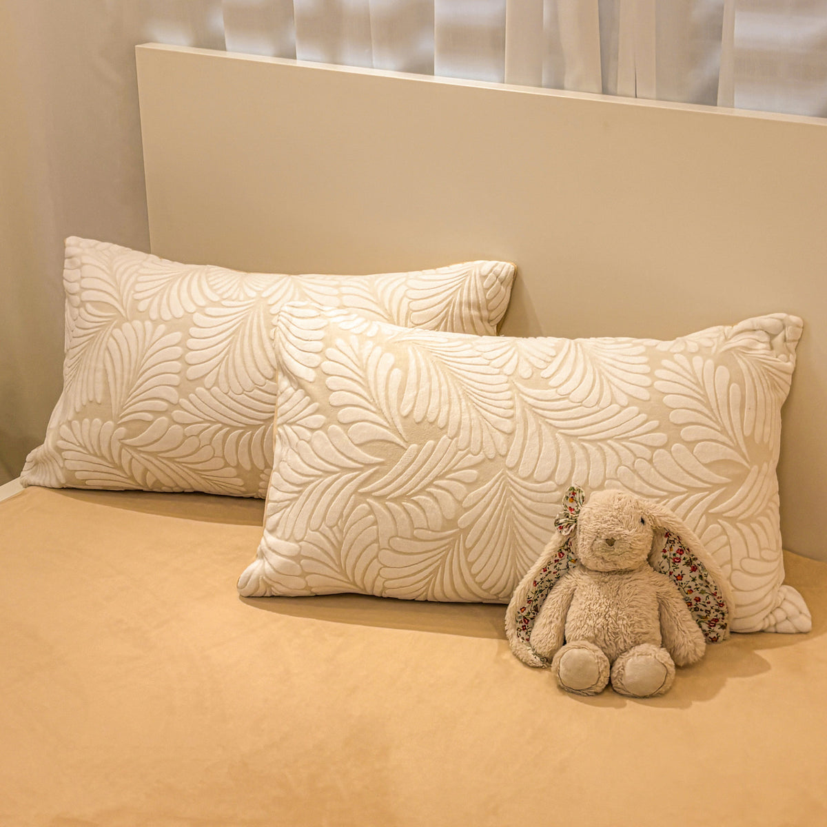 Fleurie Textured Floral Duvet Bedding Set