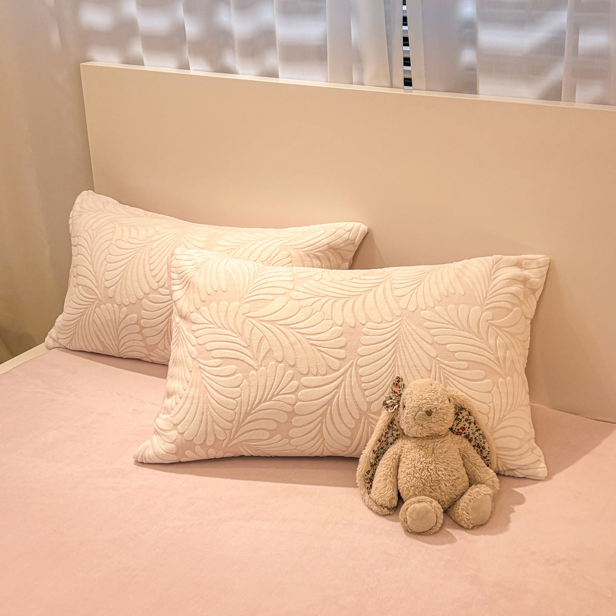 Fleurie Textured Floral Duvet Bedding Set