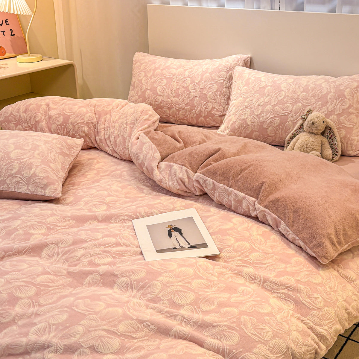 Petalise Textured Floral Duvet Bedding Set