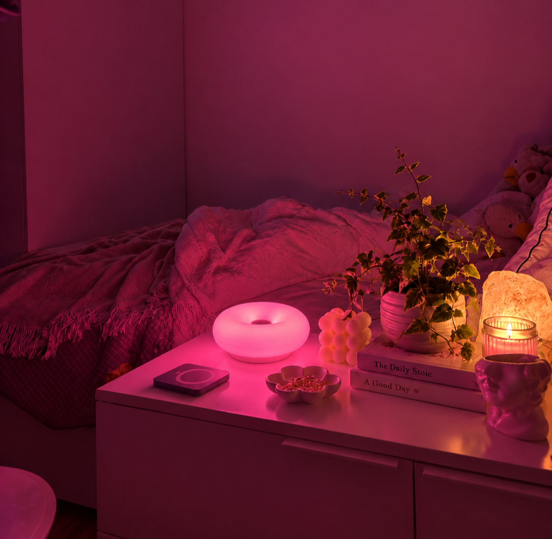 Halo Disc Mood Lamp – Rechargeable Color Changing Mood Light