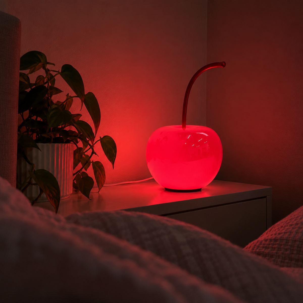 Cherry On Top Side Table Lamp