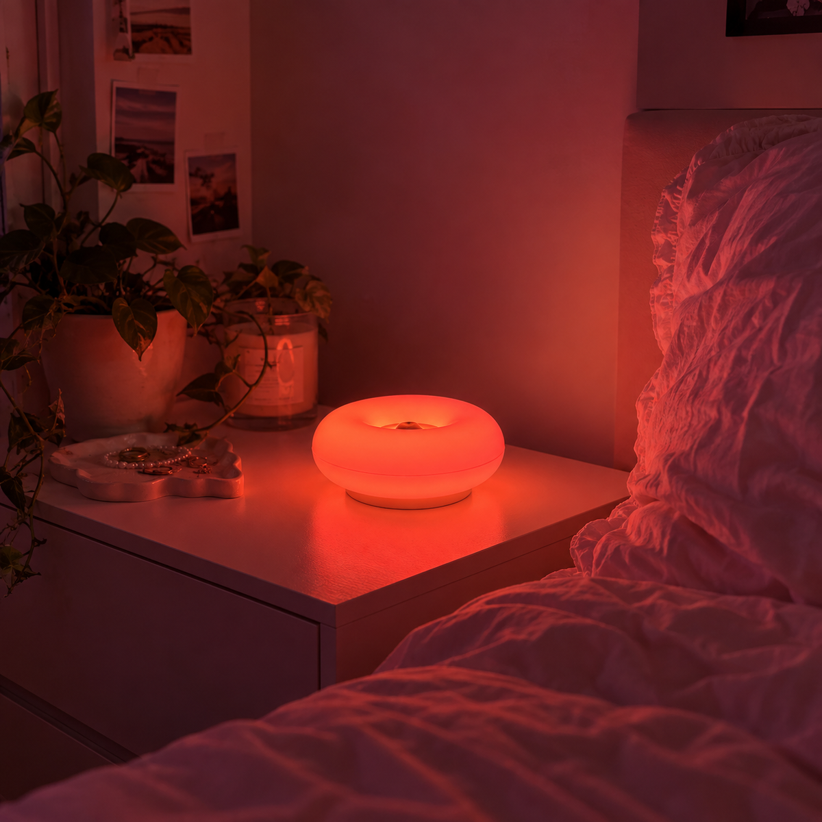 Halo Disc Mood Lamp – Rechargeable Color Changing Mood Light