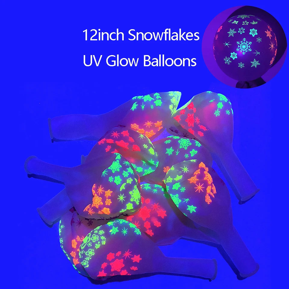 UV Blacklight Balloons - Happy Birthday Glow In The Dark Neon Glowing - DormVibes