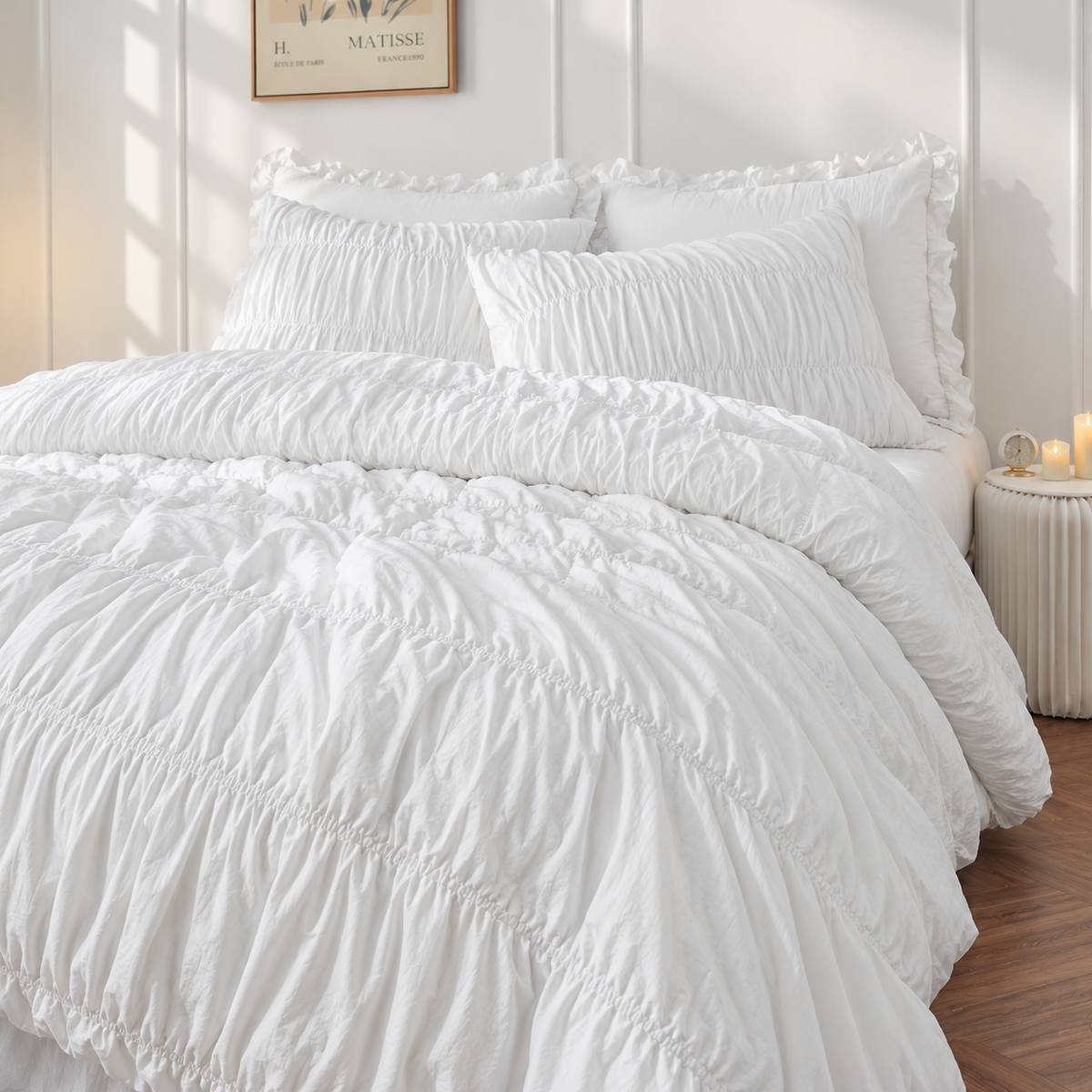 Juliette Ruched Bedding Set