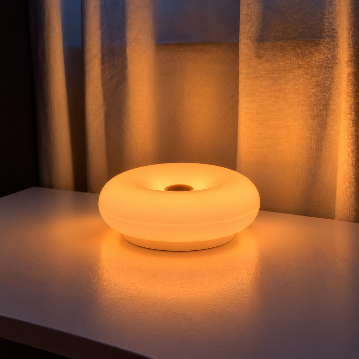 Halo Disc Mood Lamp – Rechargeable Color Changing Mood Light