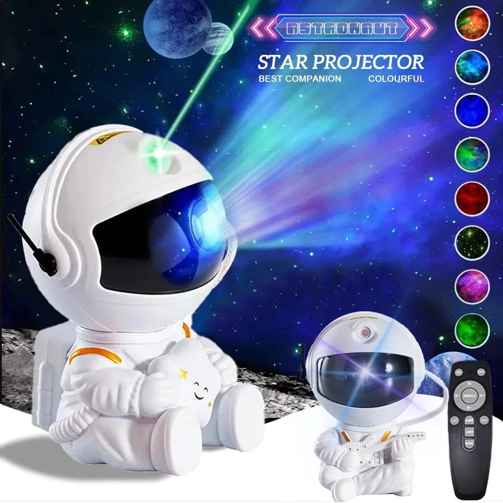 Astronaut Space Projector Night Light Lamp - DormVibes