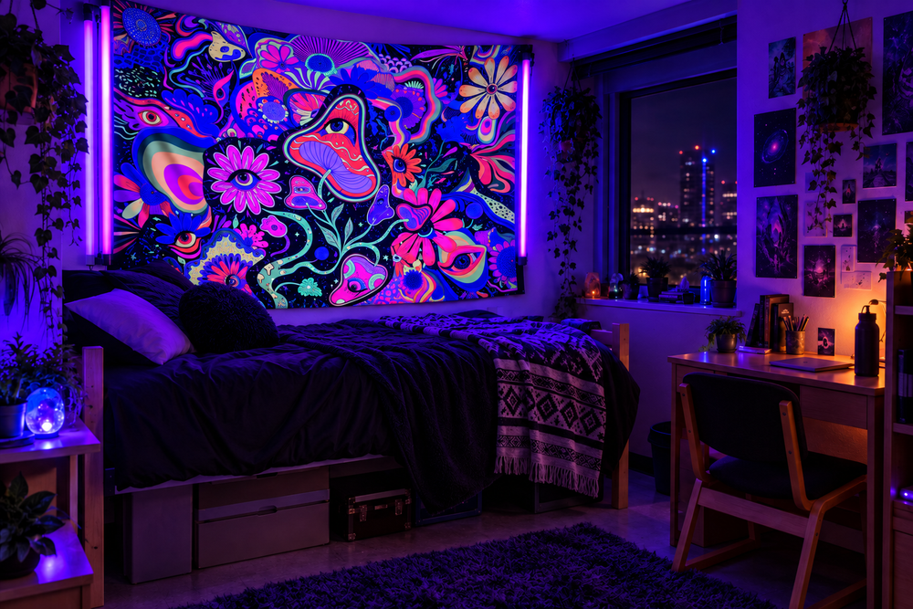 Blacklight Glowing Tapestry Bundle