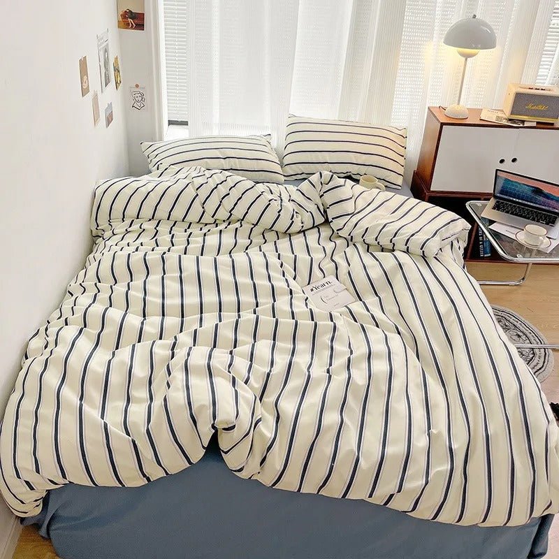 Classic Stripes Bed Set - DormVibes