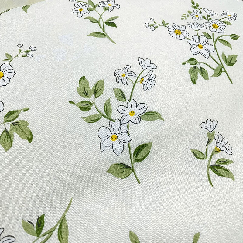 Green Meadow Blossom Bed Set - DormVibes