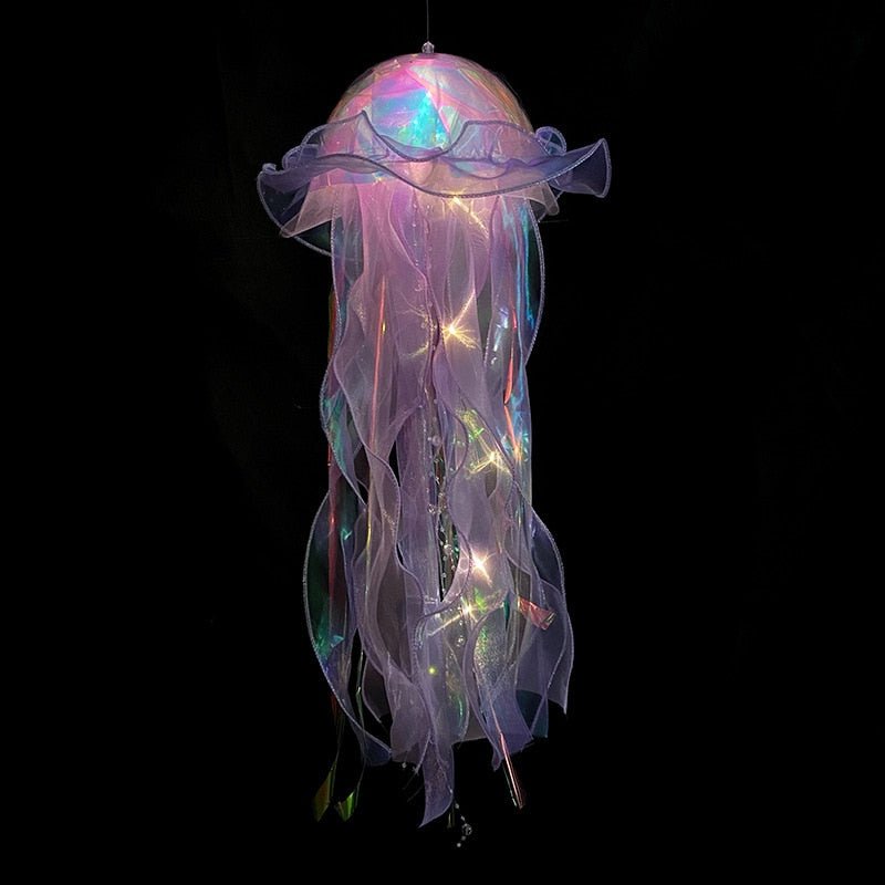 Hanging Jellyfish Lamp Aesthetic Decor - DormVibes