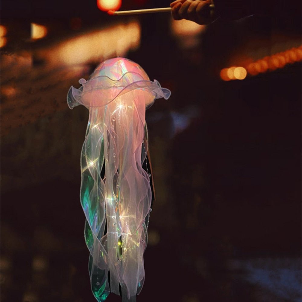 Hanging Jellyfish Lamp Aesthetic Decor - DormVibes