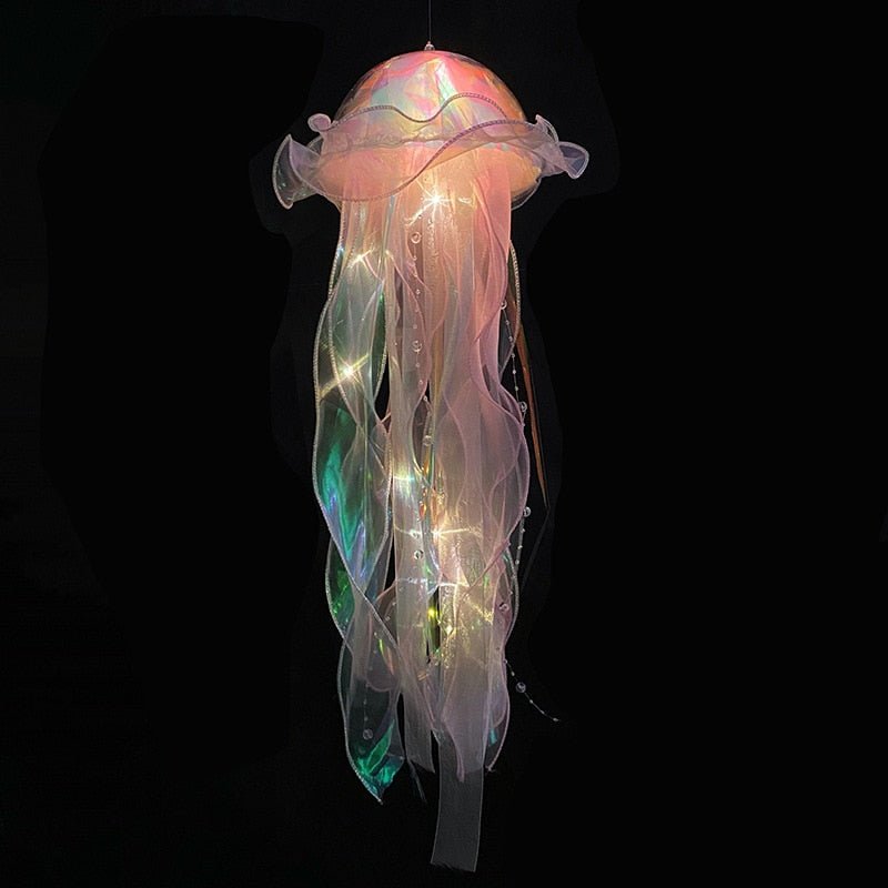 Hanging Jellyfish Lamp Aesthetic Decor - DormVibes