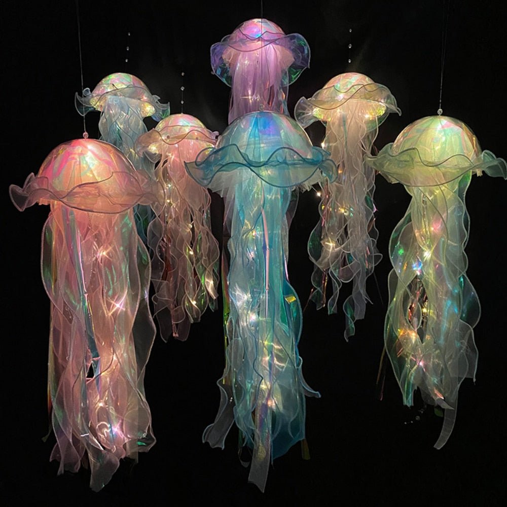 Hanging Jellyfish Lamp Aesthetic Decor - DormVibes