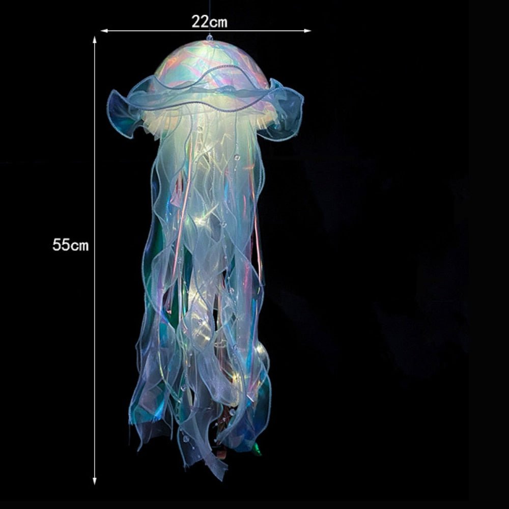 Hanging Jellyfish Lamp Aesthetic Decor - DormVibes