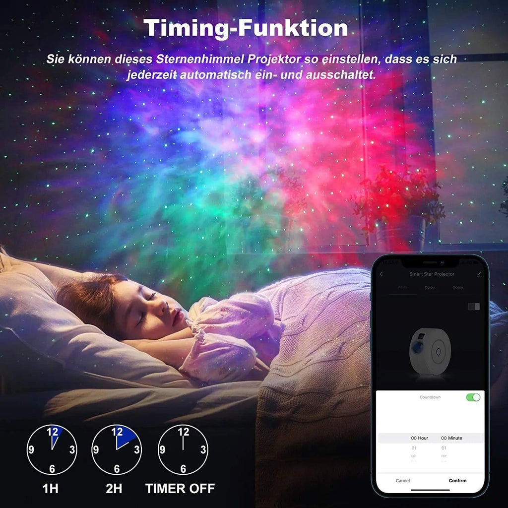 Star Space Projector Lamp WiFi-Controlled App - DormVibes