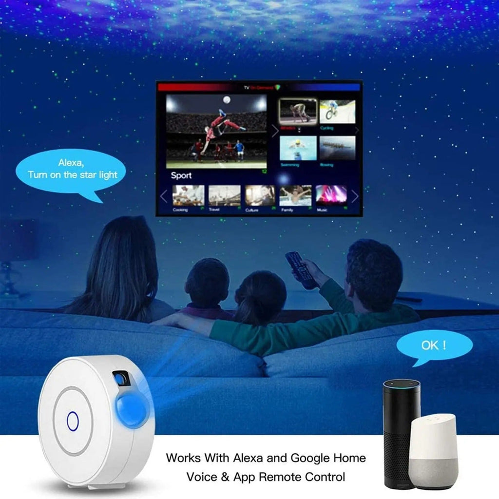 Star Space Projector Lamp WiFi-Controlled App - DormVibes