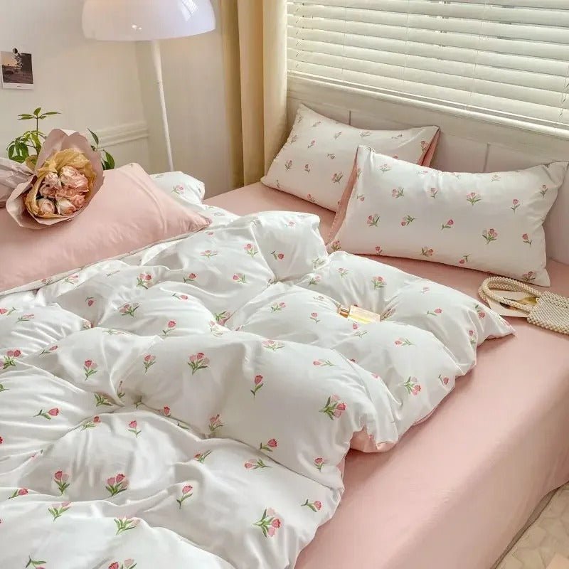 Tulip Flower Bed Set - DormVibes