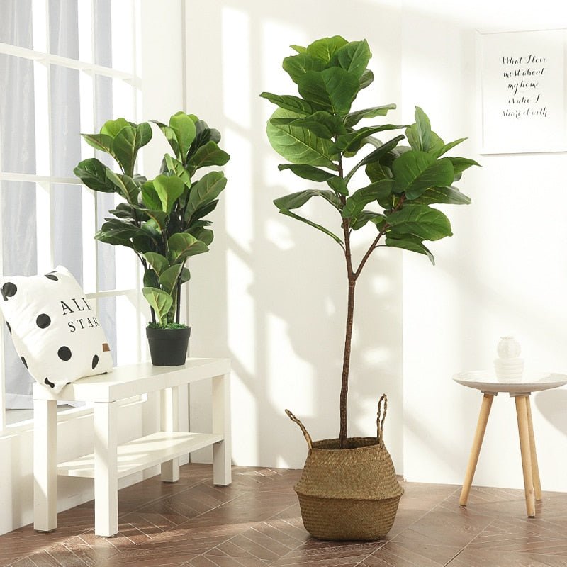 122cm Tropical Tree – Large Artificial Ficus Plants, Plastic Fake Leafs, Green Banyan Tree for Home, Garden, Room, Shop Decor - DormVibes