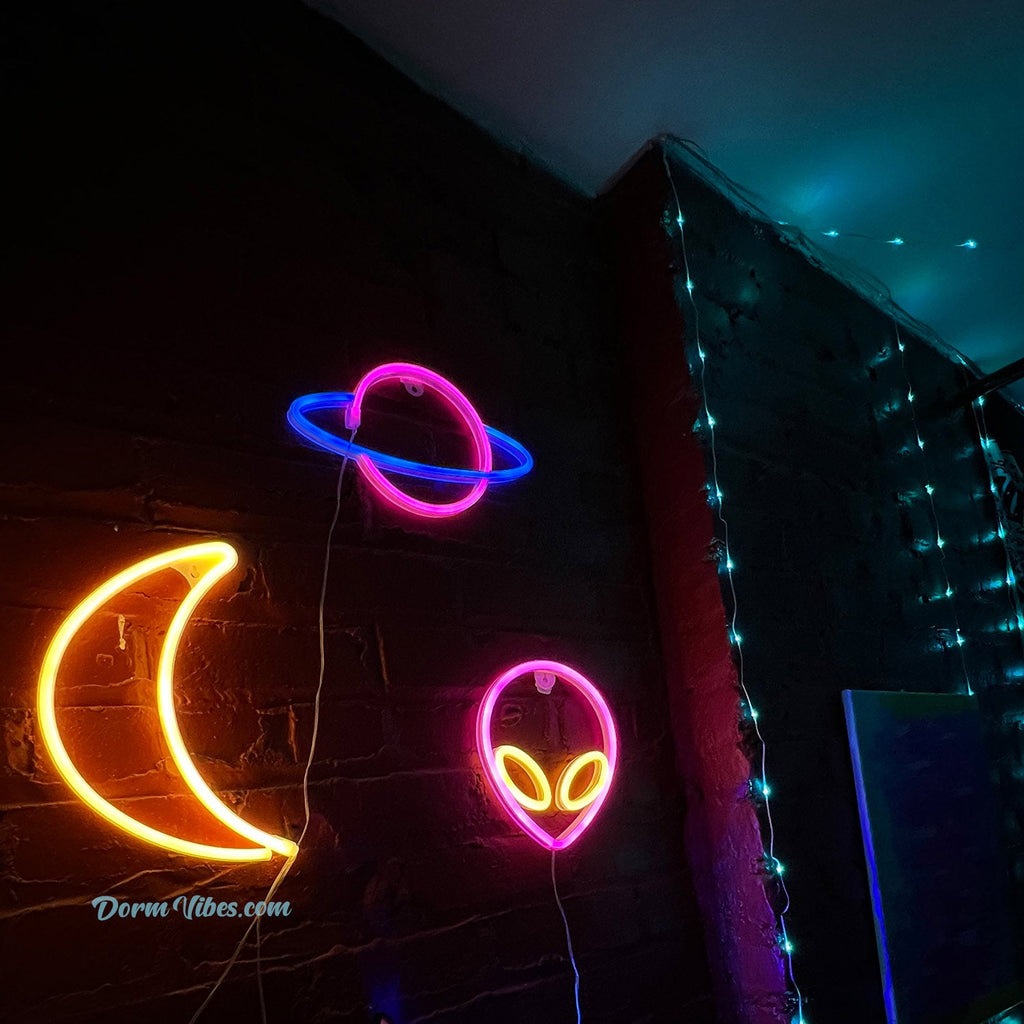 3 Pack Space Neon Signs - DormVibes