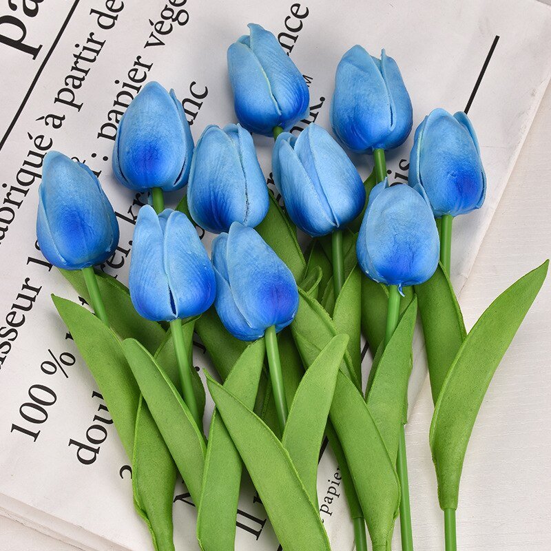 30cm Real Touch PU Tulips – Artificial Flowers for Home, Garden, Bedroom Decoration, flores artificiales para decoracion hogar - DormVibes