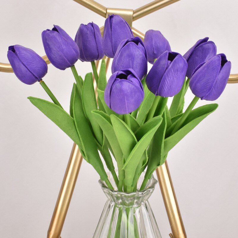 30cm Real Touch PU Tulips – Artificial Flowers for Home, Garden, Bedroom Decoration, flores artificiales para decoracion hogar - DormVibes