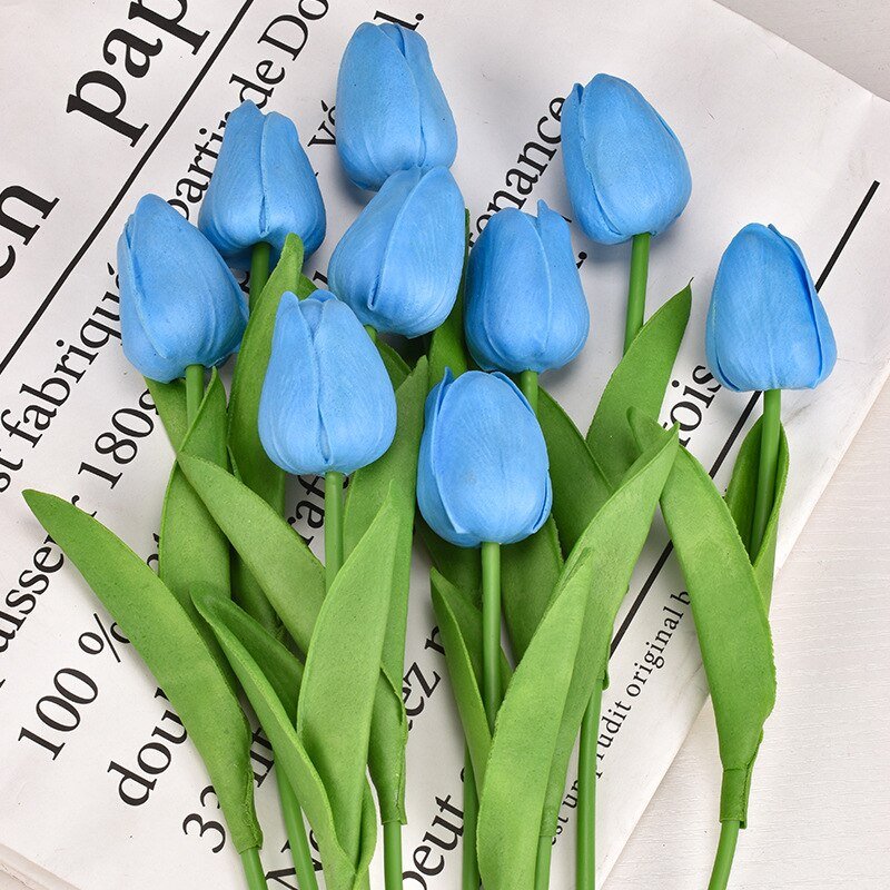 30cm Real Touch PU Tulips – Artificial Flowers for Home, Garden, Bedroom Decoration, flores artificiales para decoracion hogar - DormVibes