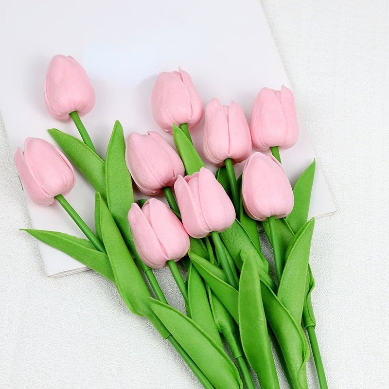 30cm Real Touch PU Tulips – Artificial Flowers for Home, Garden, Bedroom Decoration, flores artificiales para decoracion hogar - DormVibes