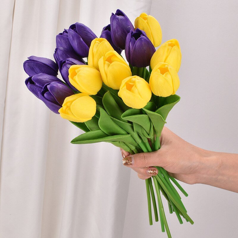 30cm Real Touch PU Tulips – Artificial Flowers for Home, Garden, Bedroom Decoration, flores artificiales para decoracion hogar - DormVibes