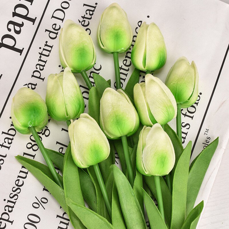 30cm Real Touch PU Tulips – Artificial Flowers for Home, Garden, Bedroom Decoration, flores artificiales para decoracion hogar - DormVibes